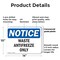 Signmission Waste Antifreeze Only, 14 in W x Rectangle, Plastic OS-2PACK-NS-P-1014-L-18953 - alternate 3